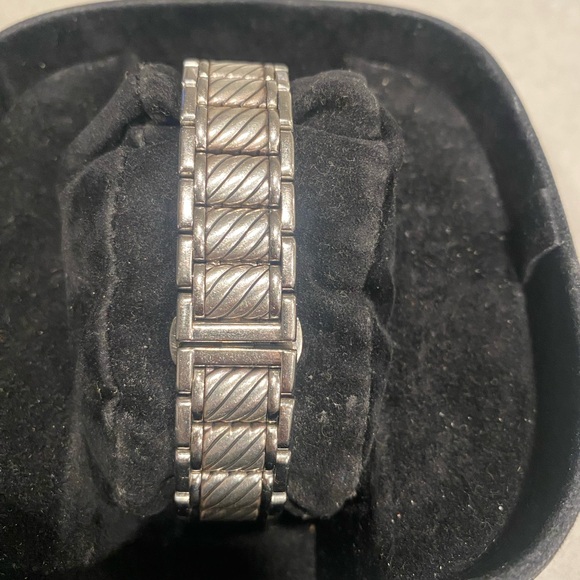 David Yurman Thoroughbred Diamond Bezel Stainless Steel Unisex Watch w/ Box - Picture 5 of 11